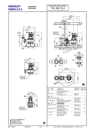 Bombas de aguas residuales Faggiolati G 410 R1M1-P78AA2