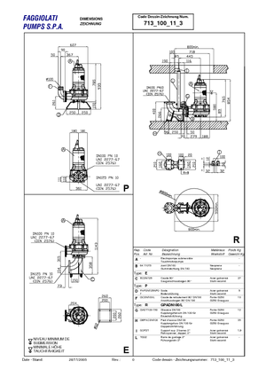 Bombas de aguas residuales Faggiolati G 411 R6V2-P90AA2