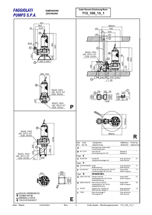 Bombas de aguas residuales Faggiolati G 413 R1M2-P90AA2