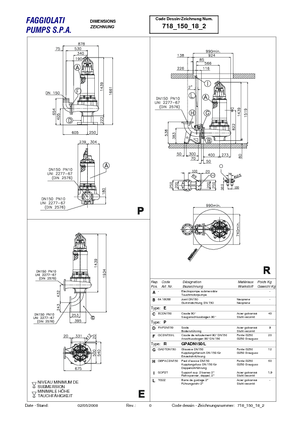 Bombas de aguas residuales Faggiolati G 418 R2C1-S80AA2