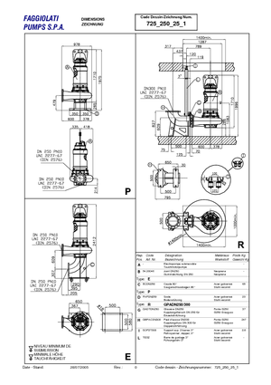 Bombas de aguas residuales Faggiolati G 425 R2C1-V105AA2