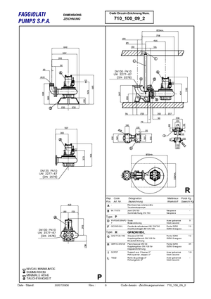 Bombas de aguas residuales Faggiolati G 609 T2C1-P80AA0