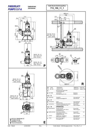 Bombas de aguas residuales Faggiolati G 611 R2C3-S80AA2