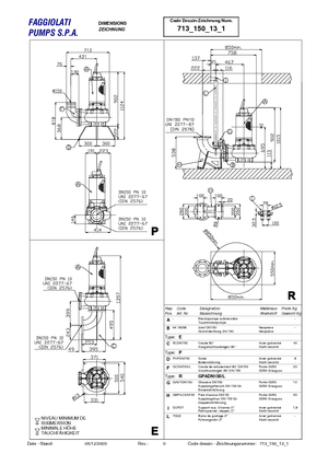 Bombas de aguas residuales Faggiolati G 613 R2C2-S80AA2