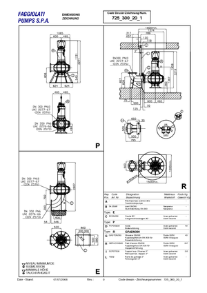 Bombas de aguas residuales Faggiolati G 620 R4C4-W140AA2