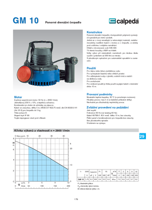 Bombas de aguas residuales Calpeda GM 10 QM