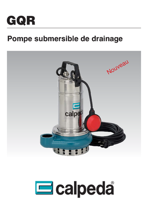Bombas de aguas residuales Calpeda GQR 10-16