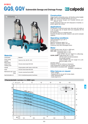 Bombas de aguas residuales Calpeda GQV 50-8