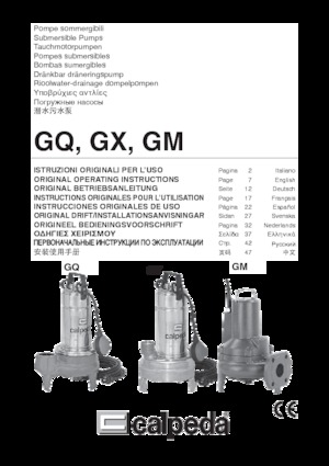 Bombas de aguas residuales Calpeda GXC 40-10
