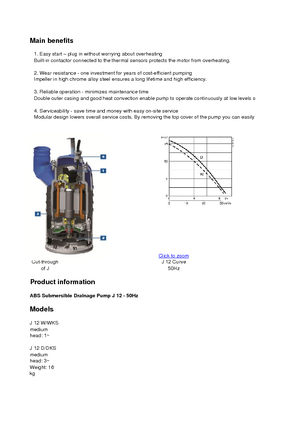 Bombas de aguas residuales ABS-Pumpen J 12 D