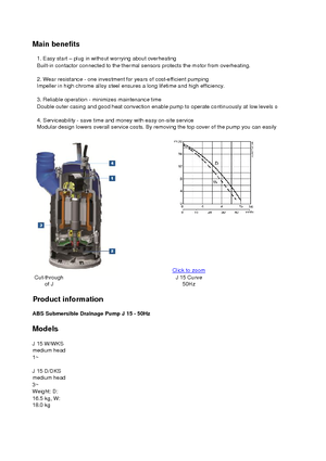 Bombas de aguas residuales ABS-Pumpen J 15 D