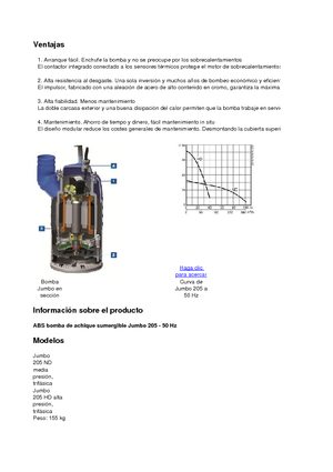 Bombas de aguas residuales ABS-Pumpen J 205 HD