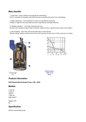 Bombas de aguas residuales ABS-Pumpen J 405 HD