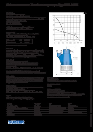 Bombas de aguas residuales Sulzer J 405 ND