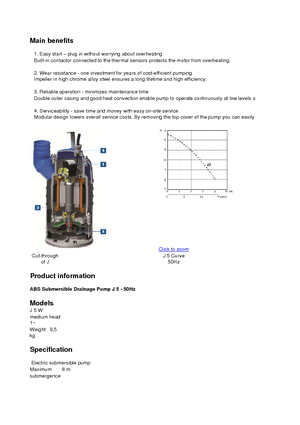 Bombas de aguas residuales ABS-Pumpen J 5 W