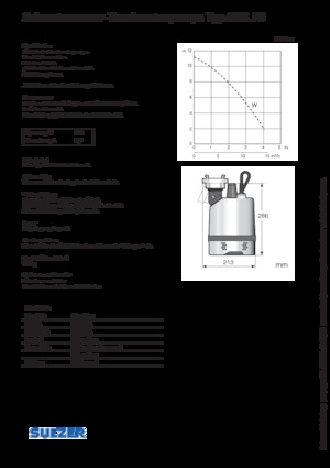 Bombas de aguas residuales Sulzer J 5 W