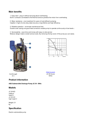 Bombas de aguas residuales ABS-Pumpen JC 34 HD