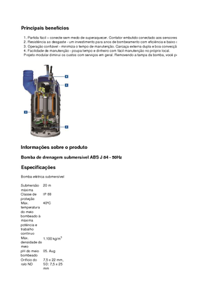 Bombas de aguas residuales ABS-Pumpen J 84 LD direkt