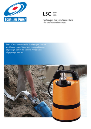 Bombas de aguas residuales Tsurumi-Pumpen LSC1.4S2