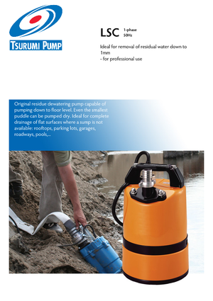 Bombas de aguas residuales Tsurumi-Pumpen LSC1.4S2