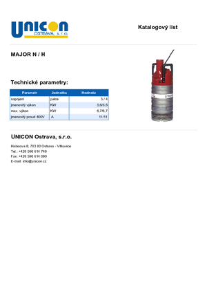 Bombas de aguas residuales Grindex Major H