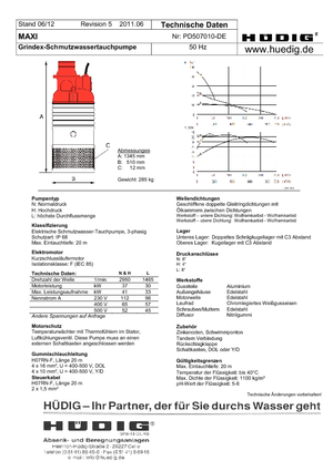 Bombas de aguas residuales Grindex Maxi N