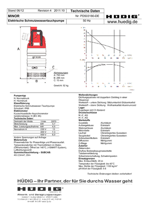 Bombas de aguas residuales Grindex Minor H