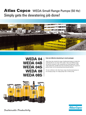 Bombas de aguas residuales WEDA Weda 04