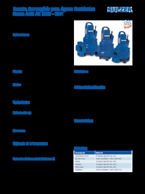 Bombas de agua sucia Sulzer AS 0831 S 22-4 D/TKS