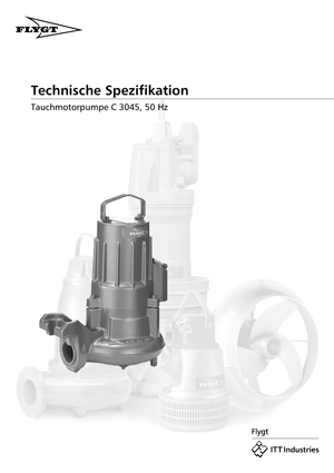 Bombas de agua sucia Flygt-Pumpen CS 3045 LR 250