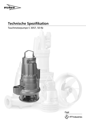 Bombas de agua sucia Flygt-Pumpen CS 3057 LR 254