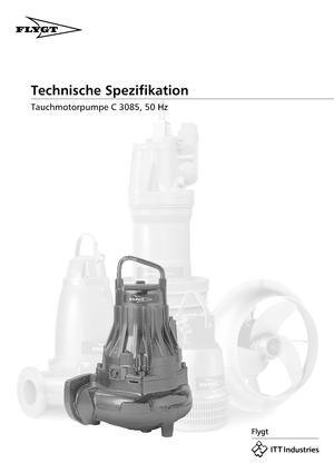 Bombas de agua sucia Flygt-Pumpen CS 3085 LR 432 EEx