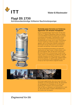 Bombas de agua sucia Flygt-Pumpen DS 2730 LR 441