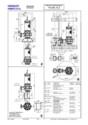 Bombas de agua sucia Faggiolati G 213 R3V5-M80AA2