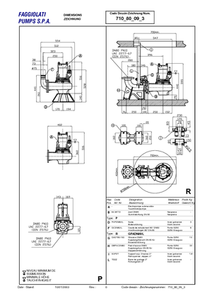 Bombas de agua sucia Faggiolati G 409 T6V2-M64AA0