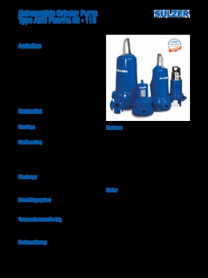 Bombas de agua sucia Sulzer Piranha S 21-2