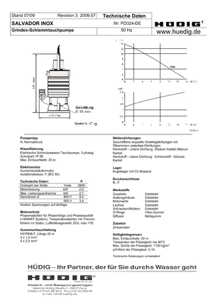 Bombas de agua sucia Grindex Salvador D Inox
