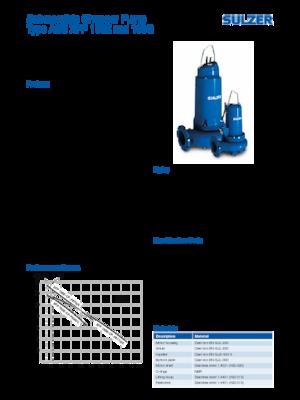Bombas de agua sucia Sulzer XFP 100 E CP 1