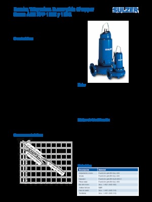 Bombas de agua sucia Sulzer XFP 100 E CP 3
