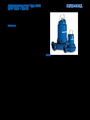 Bombas de agua sucia Sulzer XFP 100 E VX 3