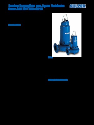 Bombas de agua sucia Sulzer XFP 100 E VX 3