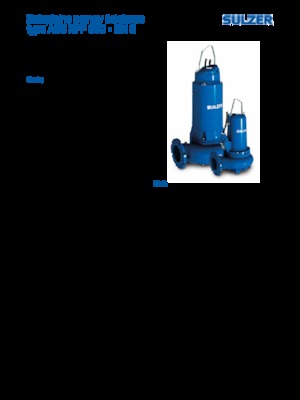 Bombas de agua sucia Sulzer XFP 150 G CB1.3