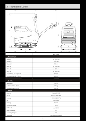 Planchas vibratorias reversibles Ammann APH 110-95