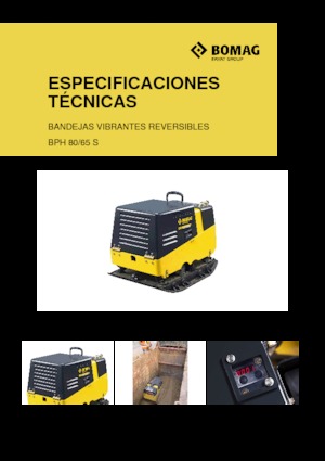 Planchas vibratorias reversibles Bomag BPH 80/65 S