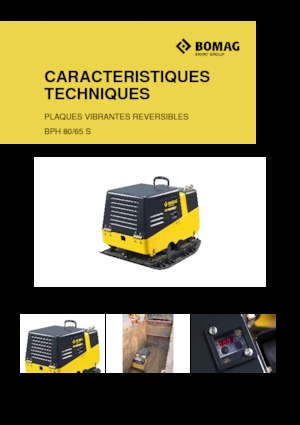 Planchas vibratorias reversibles Bomag BPH 80/65 S