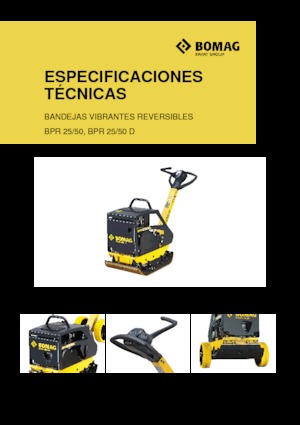 Planchas vibratorias reversibles Bomag BPR 25/50 D