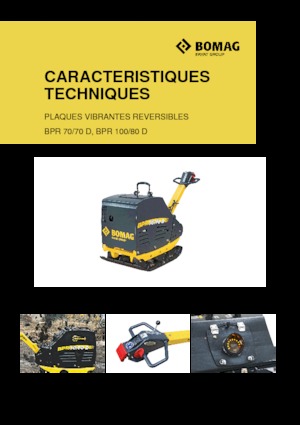 Planchas vibratorias reversibles Bomag BPR 100/80 D