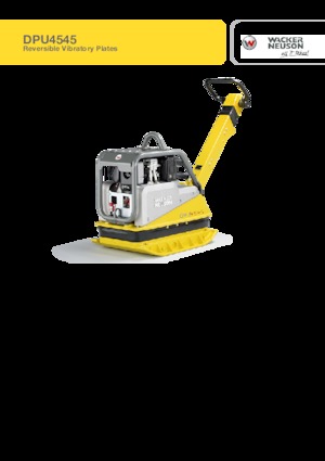 Planchas vibratorias reversibles Wacker Neuson DPU4545He 