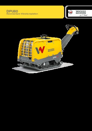 Planchas vibratorias reversibles Wacker Neuson DPU80 Lem 770