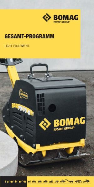 Planchas vibratorias de una dirección Bomag BP 25/50